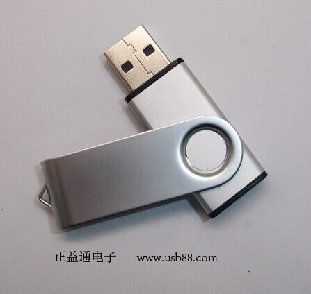 全金屬鋁質旋轉U盤，清新簡約，彰顯出用戶睿智卓越的品味。